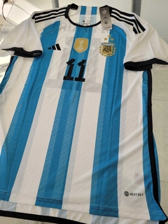 Camiseta adidas Argentina 3 Estrellas HeatRdy Titular Di Maria 11 Parche Campeon 2022 2023 Match - comprar online