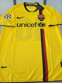 Camiseta Nike Retro Barcelona FC Suplente Amarilla 2008 2009 Messi #10 UCL - comprar online