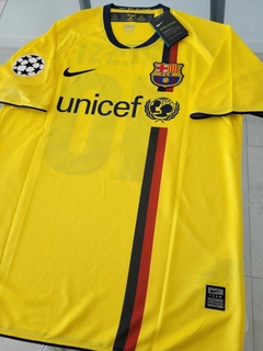 Camiseta Nike Retro Barcelona FC Suplente Amarilla 2008 2009 Messi #10 UCL en internet