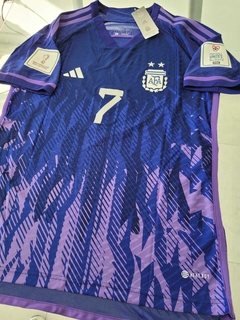 Camiseta adidas Argentina HeatRdy Suplente Violeta De Paul 7 2022 2023 Parches Qatar en internet