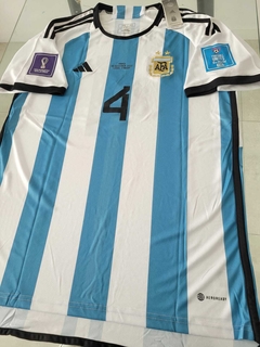 Camiseta adidas Argentina Titular Matchday Montiel #4 Final Vs Francia 2022 en internet