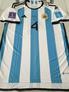 Camiseta adidas Argentina Titular Matchday Montiel #4 Final Vs Francia 2022 - comprar online