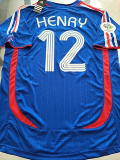 Camiseta adidas Retro Francia Titular 2006 Henry #12 - Roda Indumentaria