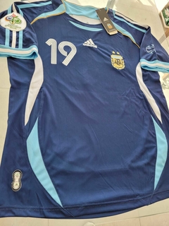 Camiseta adidas Retro Argentina Suplente Azul 2006 Messi #19 en internet