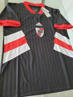 Camiseta Adidas Icons River Plate Negra 2022 2023 - Roda Indumentaria