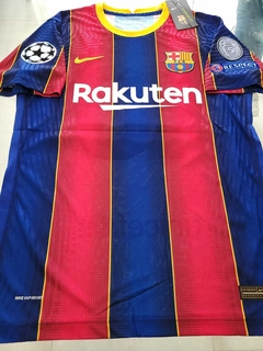 Camiseta Nike Barcelona Vaporknit Titular Messi 10 2020 2021 Match - comprar online