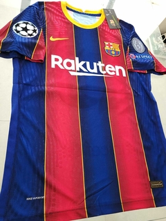 Camiseta Nike Barcelona Vaporknit Titular Messi 10 2020 2021 Match - Roda Indumentaria