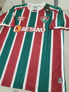 Camiseta Umbro Fluminense Titular Tricolor Marcelo 12 2022 2023 en internet