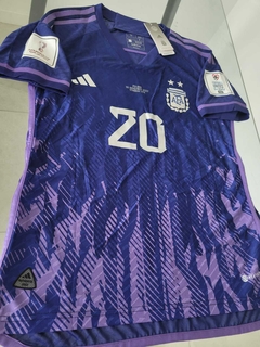 Camiseta adidas Argentina HeatRdy Suplente Violeta Matchday Vs Polonia Mac Allister 20 2022 2023 en internet