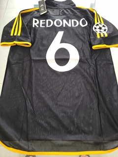 Camiseta adidas Real Madrid Retro Negra Redondo 6 1998 1999