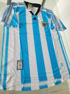 Camiseta adidas Argentina Retro Titular 1998 #RODAINDUMENTARIA en internet