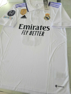 Camiseta Adidas Real Madrid Titular Benzema #9 2022 2023 Parche Mundial de Clubes - comprar online