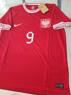 Camiseta Nike Polonia Roja Lewandowski 9 2022 2023 Qatar en internet