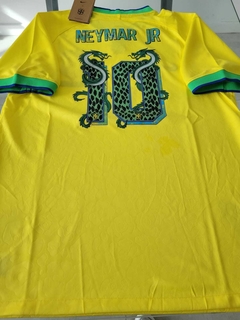 Camiseta Nike Brasil Titular Neymar Jr (Dragon) 10 2022 2023 - Roda Indumentaria