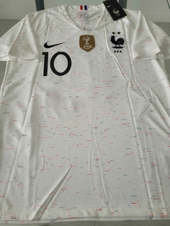 Camiseta Nike Retro Francia Suplente Blanca Mbappe 10 2018 - tienda online