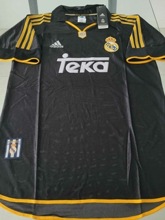 Camiseta Adidas Real Madrid Retro Negra 1998 1999