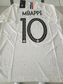 Camiseta Nike Retro Francia Suplente Blanca Mbappe 10 2018 - comprar online