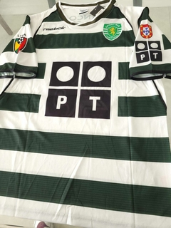 Camiseta Reebok Sporting Lisboa Retro Titular C. Ronaldo #28 2001 2002 en internet