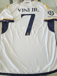 Camiseta Adidas Real Madrid HeatRdy Titular #7 Vinicius Jr 2023 2024 Match - Roda Indumentaria