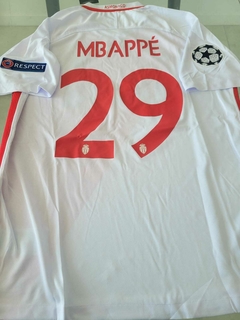 Camiseta Nike AS Monaco Retro Titular Mbappe 29 2016 2017
