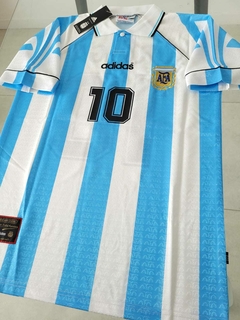 Camiseta Adidas Argentina Retro Titular 1997 #10 Ortega en internet