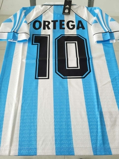 Camiseta Adidas Argentina Retro Titular 1997 #10 Ortega