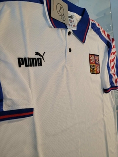 Camiseta Puma Republica Checa Retro Blanca 1996 - tienda online