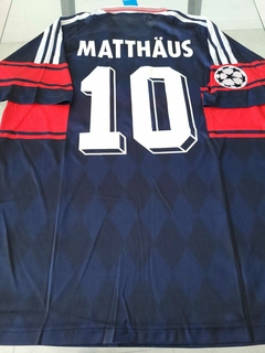 Camiseta adidas Retro Bayern Munich Azul 1997 1998 #10 Matthaus