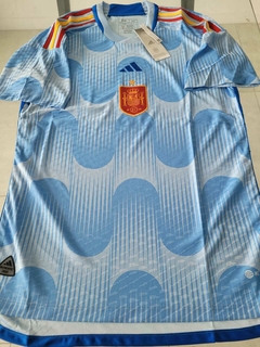 Camiseta adidas España HeatRdy Suplente Celeste 2022 2023 Qatar Match