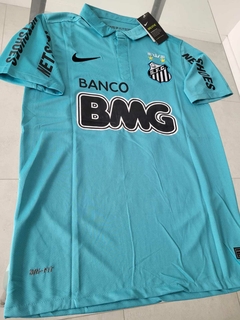 Camiseta Nike Santos Retro Suplente Celeste Neymar 2011 2012 - Roda Indumentaria