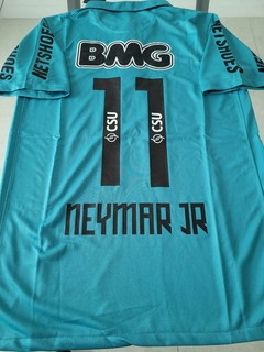 Camiseta Nike Santos Retro Suplente Celeste Neymar 2011 2012