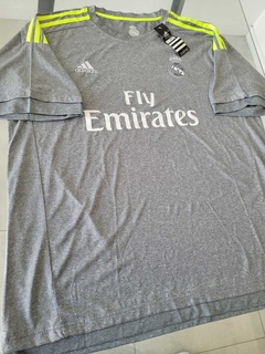 Camiseta Adidas Retro Real Madrid Suplente Gris 2015 2016 en internet