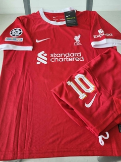 Kit Niño Camiseta + Short Liverpool Titular Mac Allister 10 2023 2024 - comprar online