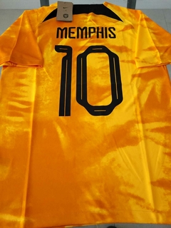 Camiseta Nike Holanda Titular Memphis Depay 10 2022 2023 Qatar
