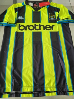 Imagen de Camiseta Kappa Retro Manchester City Suplente Fluor 1998 1999