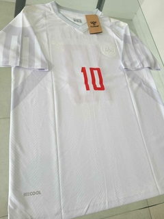 Camiseta Hummel Dinamarca Blanca Eriksen 10 2022 2023 Qatar en internet