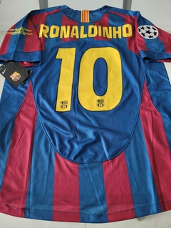 Camiseta Nike Retro Barcelona FC Titular 2006 Ronaldinho