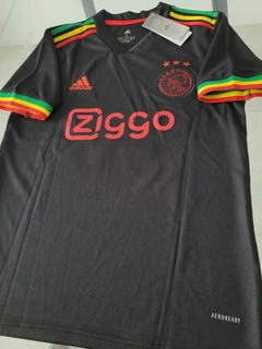 Camiseta adidas Ajax Negra Homenaje 2021 2022 Marley #10 en internet