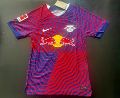 Camiseta Nike Red Bull Leipzig Azul #7 Dani Olmo 2023 2024 Match
