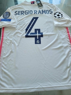 Camiseta adidas Real Madrid Titular Sergio Ramos #4 2020 2021 UCL