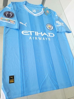 Camiseta Puma Manchester City 2022 2023 Haaland azul