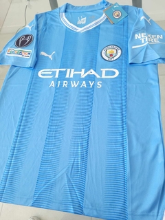 Camiseta Puma Manchester City 2022 2023 Haaland azul