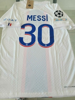 Camiseta Nike PSG Vaporknit Suplente Blanca Messi 30 2022 2023 Match