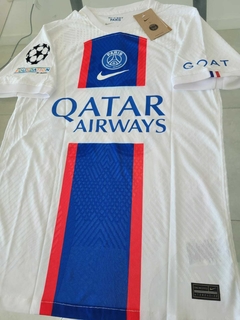 Camiseta Nike PSG Vaporknit Suplente Blanca Messi 30 2022 2023 Match en internet