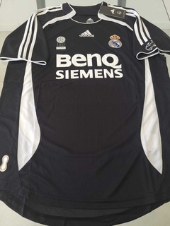 Camiseta Adidas Retro Real Madrid Negra 2006 2007