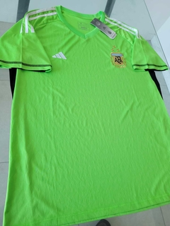 Camiseta Adidas Argentina 3 Estrellas Arquero Verde 2022 2023 en internet
