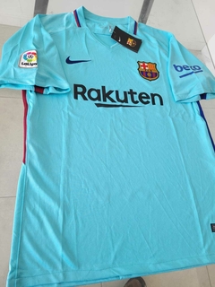 Camiseta Nike Retro Barcelona Suplente Celeste 2017 2018 en internet