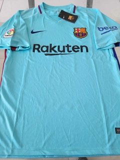 Camiseta Nike Retro Barcelona Suplente Celeste 2017 2018