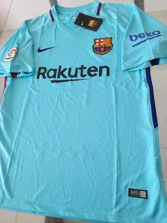 Camiseta Nike Retro Barcelona Suplente Celeste 2017 2018 - comprar online