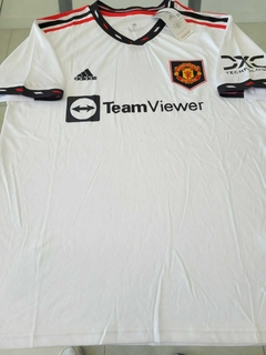Camiseta Adidas Manchester United Suplente Blanca 2022 2023